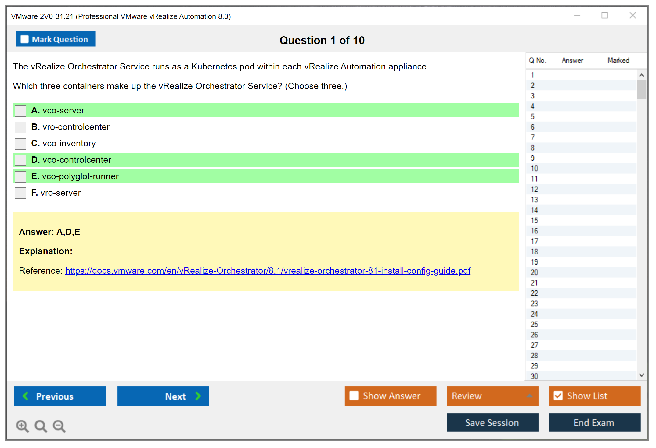 VMware 2V0-31.21 Professional VMware vRealize Automation 8.3 Practice test exam simulator test engine exam dumps questions answers Image 1