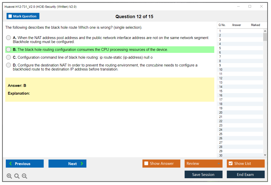 Huawei H12-731_V2.0 HCIE-Security (Written) V2.0 Practice test exam simulator test engine exam dumps questions answers Image 12