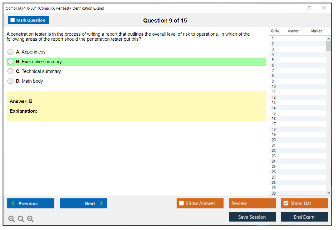 CompTIA PT0-001 CompTIA PenTest+ Certification Exam Practice test exam simulator test engine exam dumps questions answers Image 9