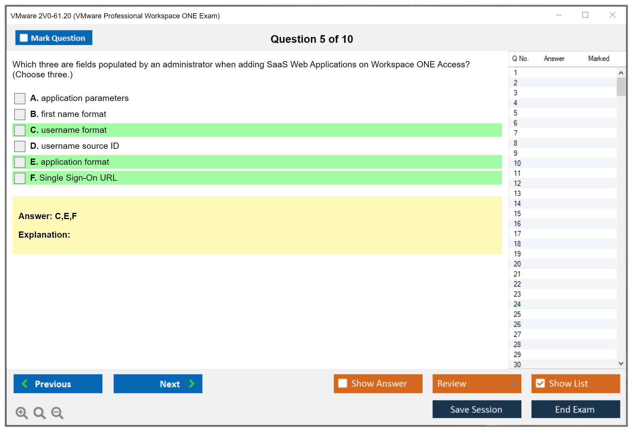 VMware 2V0-61.20 VMware Professional Workspace ONE Exam Practice test exam simulator test engine exam dumps questions answers Image 5
