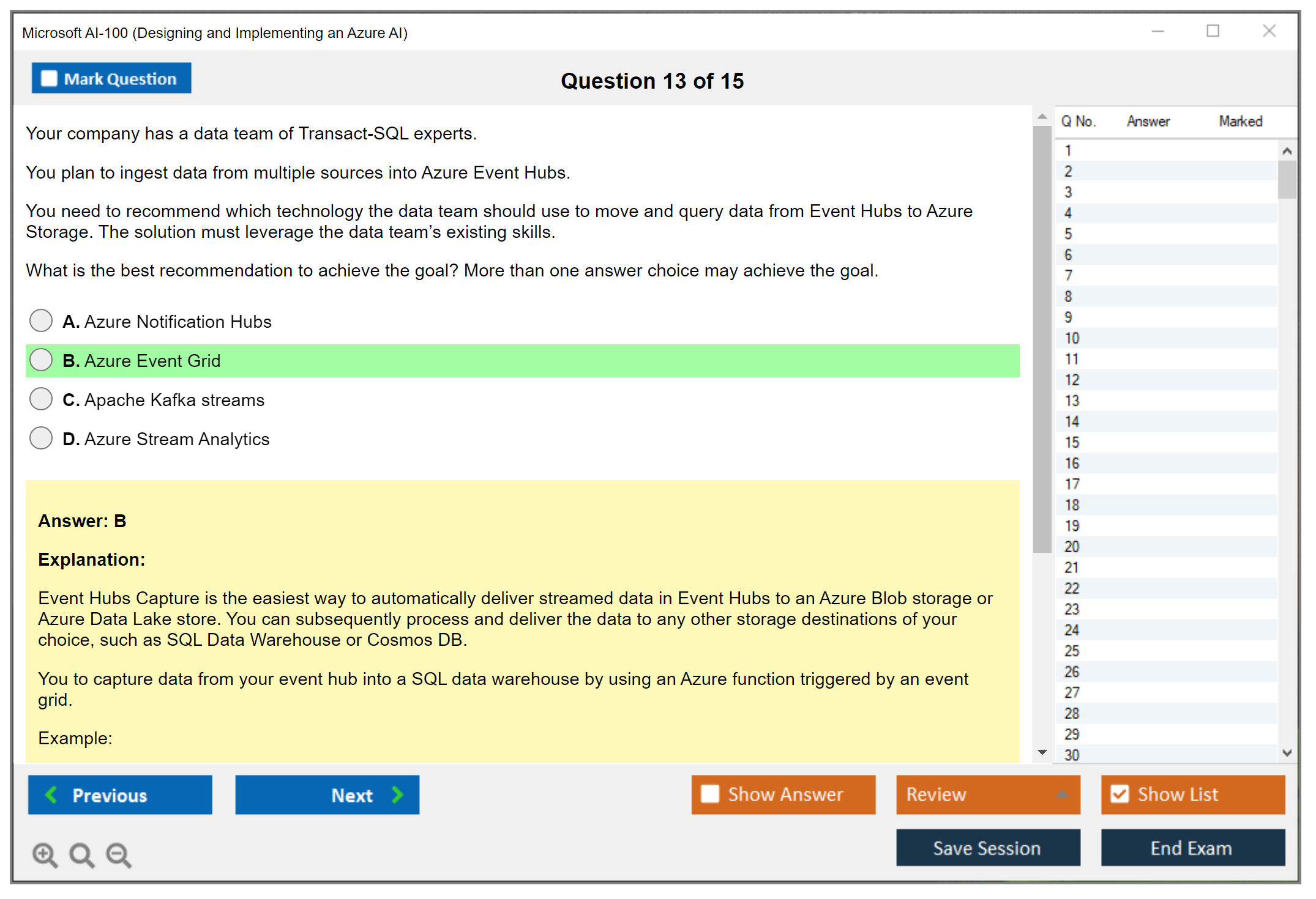 Microsoft AI-100 Designing and Implementing an Azure AI Practice test exam simulator test engine exam dumps questions answers Image 13
