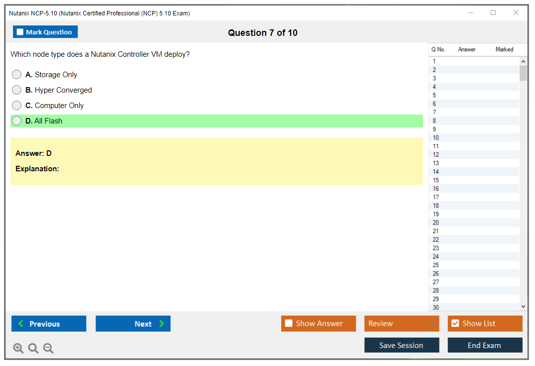 Nutanix NCP-5.10 Nutanix Certified Professional (NCP) 5.10 Exam Practice test exam simulator test engine exam dumps questions answers Image 7