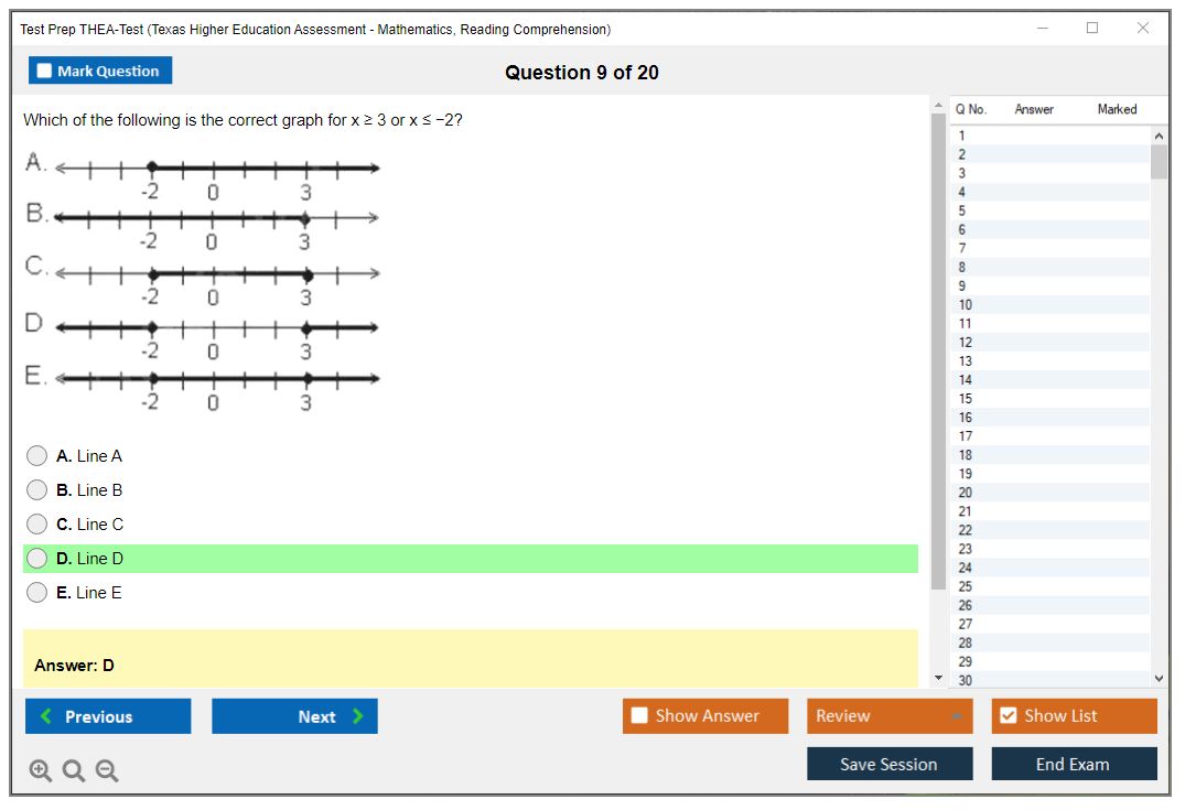 Test Prep THEA-Test Texas Higher Education Assessment - Mathematics, Reading Comprehension Practice test exam simulator test engine exam dumps questions answers Image 9
