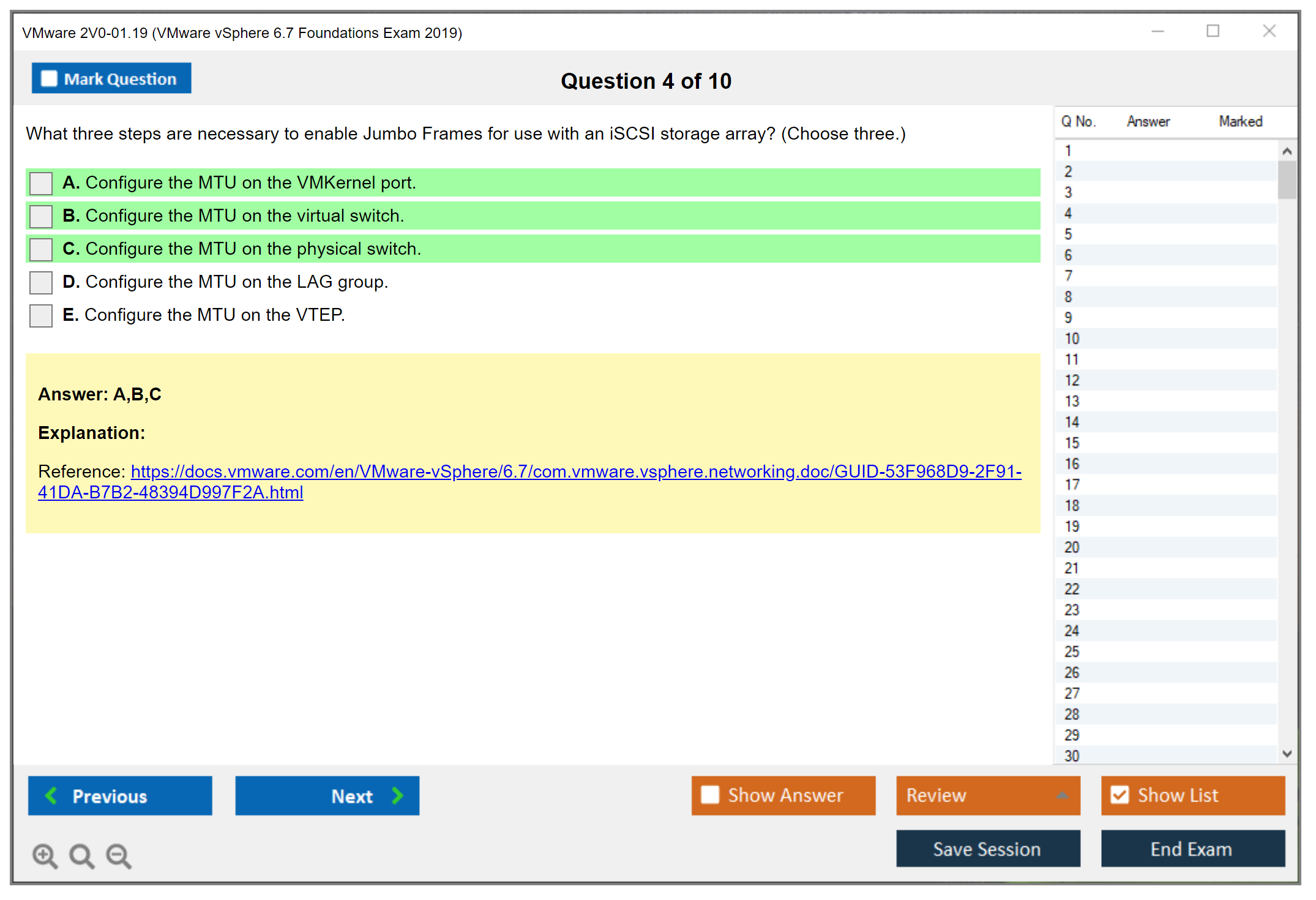 VMware 2V0-01.19 VMware vSphere 6.7 Foundations Exam 2019 Practice test exam simulator test engine exam dumps questions answers Image 4