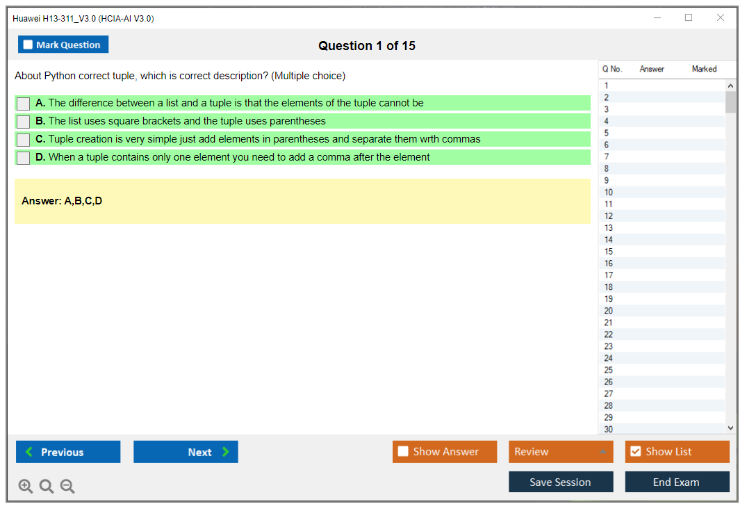 Huawei H13-311_V3.0 HCIA-AI V3.0 Practice test exam simulator test engine exam dumps questions answers Image 1