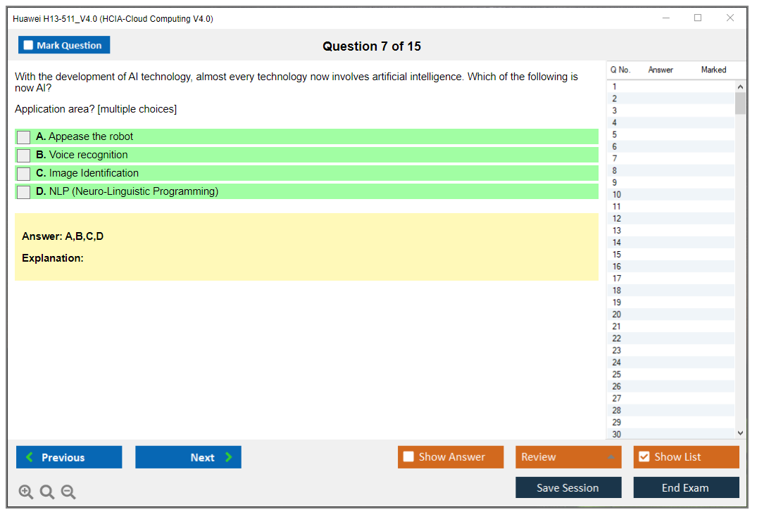 Huawei H13-511_V4.0 HCIA-Cloud Computing V4.0 Practice test exam simulator test engine exam dumps questions answers Image 7