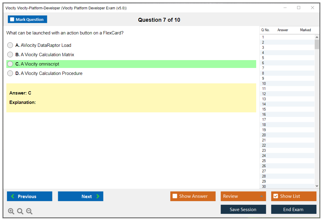 Vlocity Vlocity-Platform-Developer Vlocity Platform Developer Exam (v5.0) Practice test exam simulator test engine exam dumps questions answers Image 7