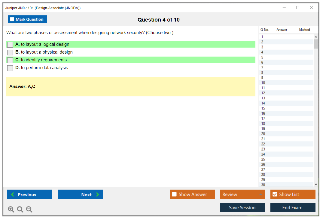 Juniper JN0-1101 Design-Associate (JNCDA) Practice test exam simulator test engine exam dumps questions answers Image 4
