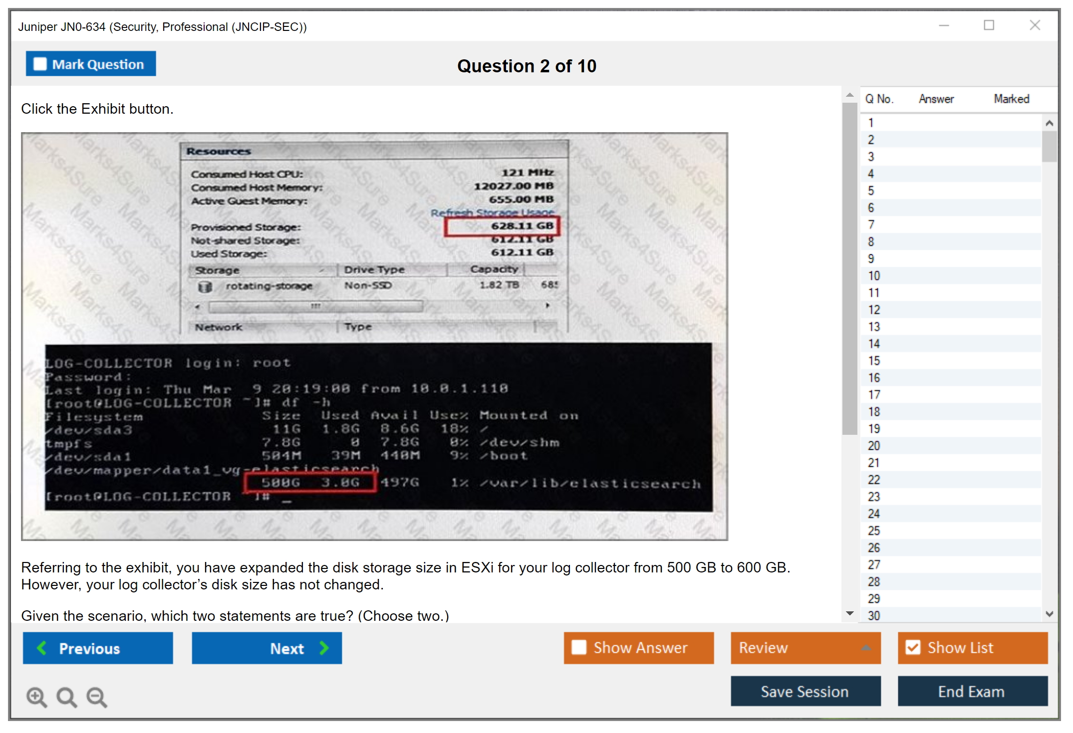 Juniper JN0-634 Security, Professional (JNCIP-SEC) Practice test exam simulator test engine exam dumps questions answers Image 2