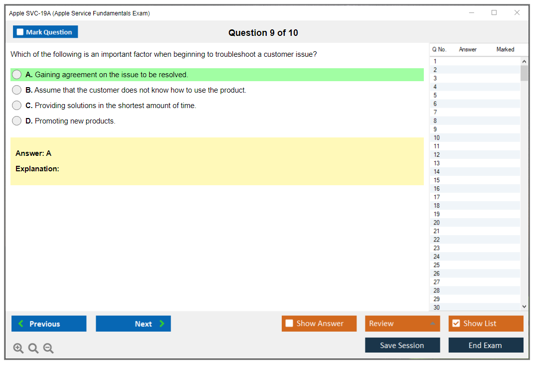 Apple SVC-19A Apple Service Fundamentals Exam Practice test exam simulator test engine exam dumps questions answers Image 9