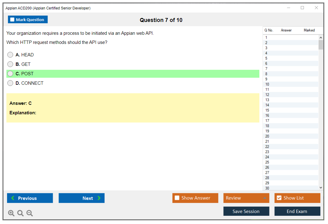 Appian ACD200 Appian Certified Senior Developer Practice test exam simulator test engine exam dumps questions answers Image 7