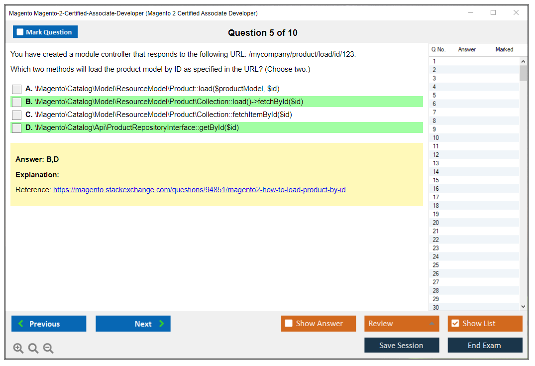 Magento Magento-2-Certified-Associate-Developer Magento 2 Certified Associate Developer Exam Practice test exam simulator test engine exam dumps questions answers Image 5