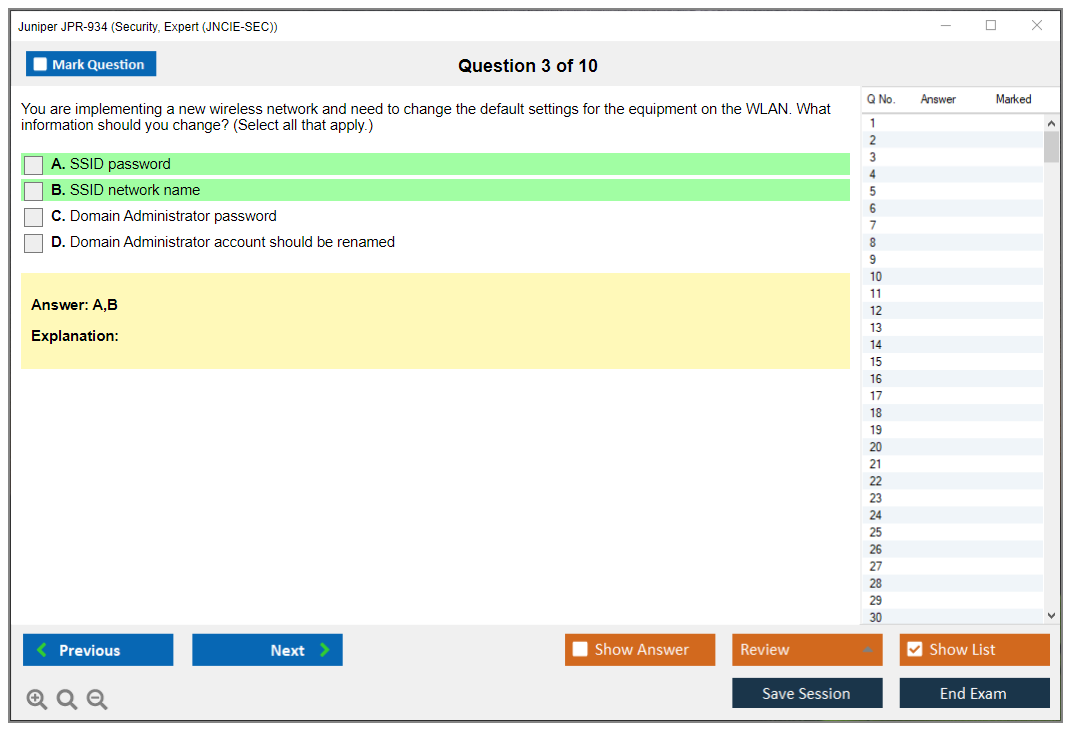 Juniper JPR-934 Security, Expert (JNCIE-SEC) Practice test exam simulator test engine exam dumps questions answers Image 3