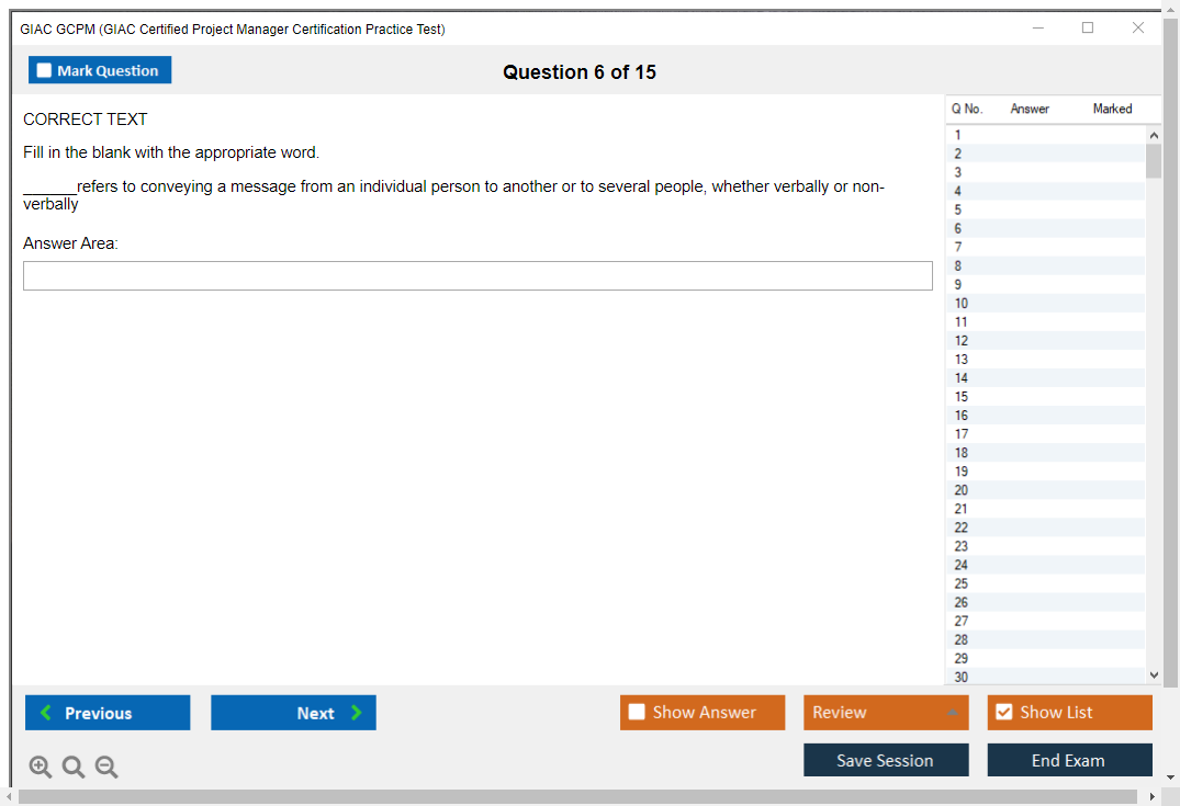 GIAC GCPM GIAC Certified Project Manager Certification Practice Test Practice test exam simulator test engine exam dumps questions answers Image 6