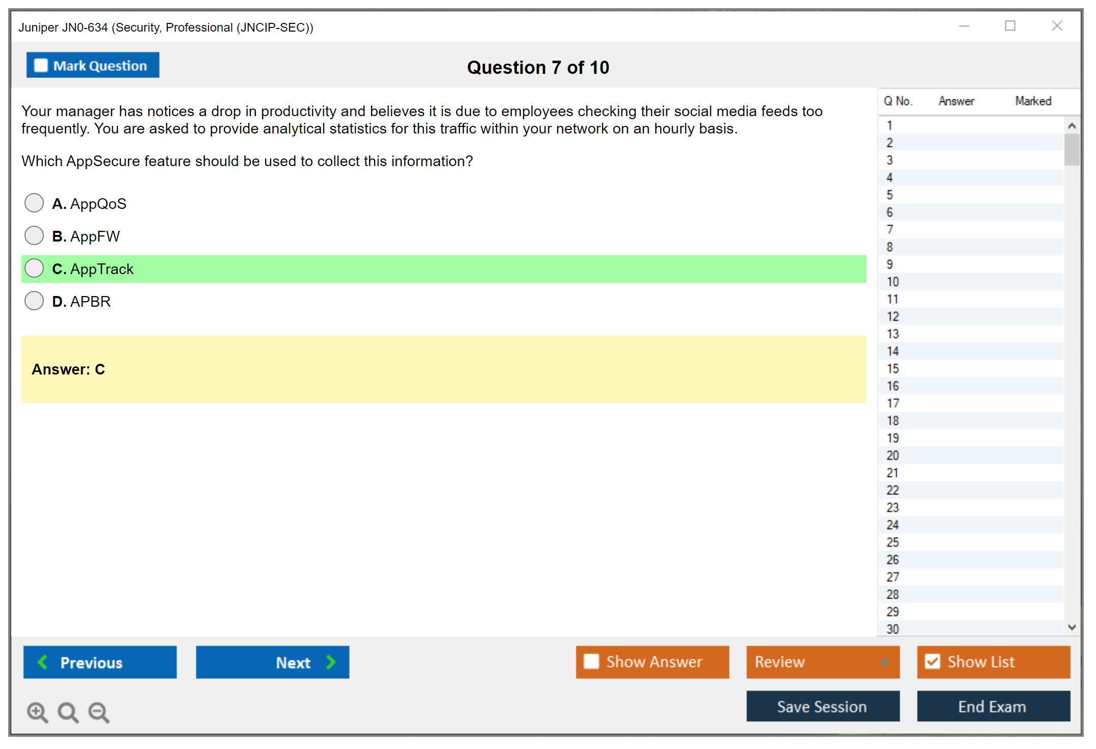 Juniper JN0-634 Security, Professional (JNCIP-SEC) Practice test exam simulator test engine exam dumps questions answers Image 7