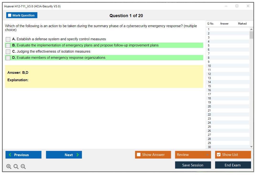 Huawei H12-711_V3.0 HCIA-Security V3.0 Practice test exam simulator test engine exam dumps questions answers Image 1