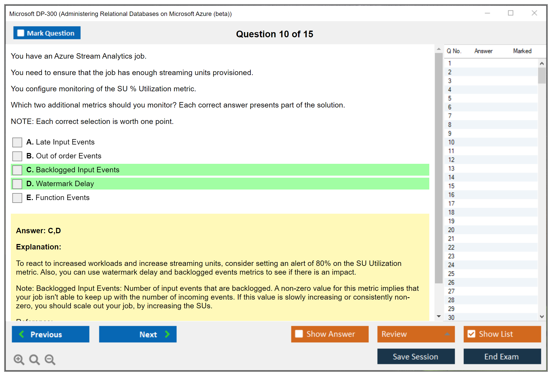 Microsoft DP-300 Administering Relational Databases on Microsoft Azure Practice test exam simulator test engine exam dumps questions answers Image 10