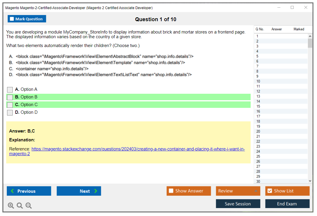 Magento Magento-2-Certified-Associate-Developer Magento 2 Certified Associate Developer Exam Practice test exam simulator test engine exam dumps questions answers Image 1