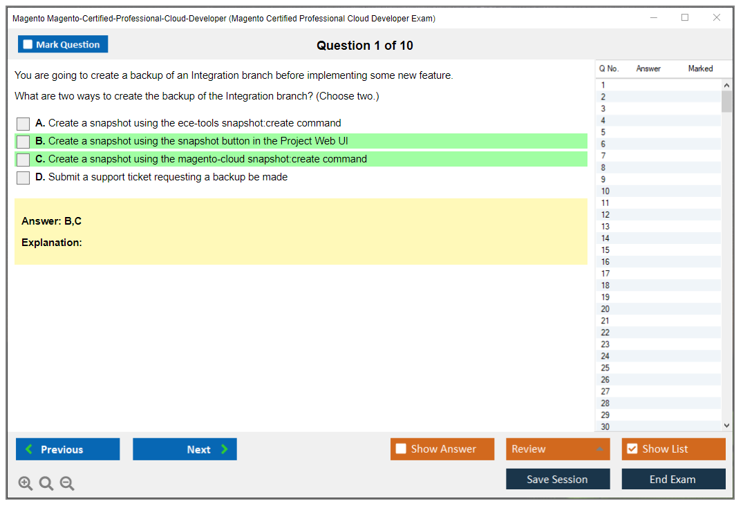 Magento Magento-Certified-Professional-Cloud-Developer Magento Certified Professional Cloud Developer Exam Practice test exam simulator test engine exam dumps questions answers Image 1
